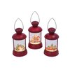L & L Gerson Red Spinning Water Globe Lantern Indoor Christmas Decor 2497590